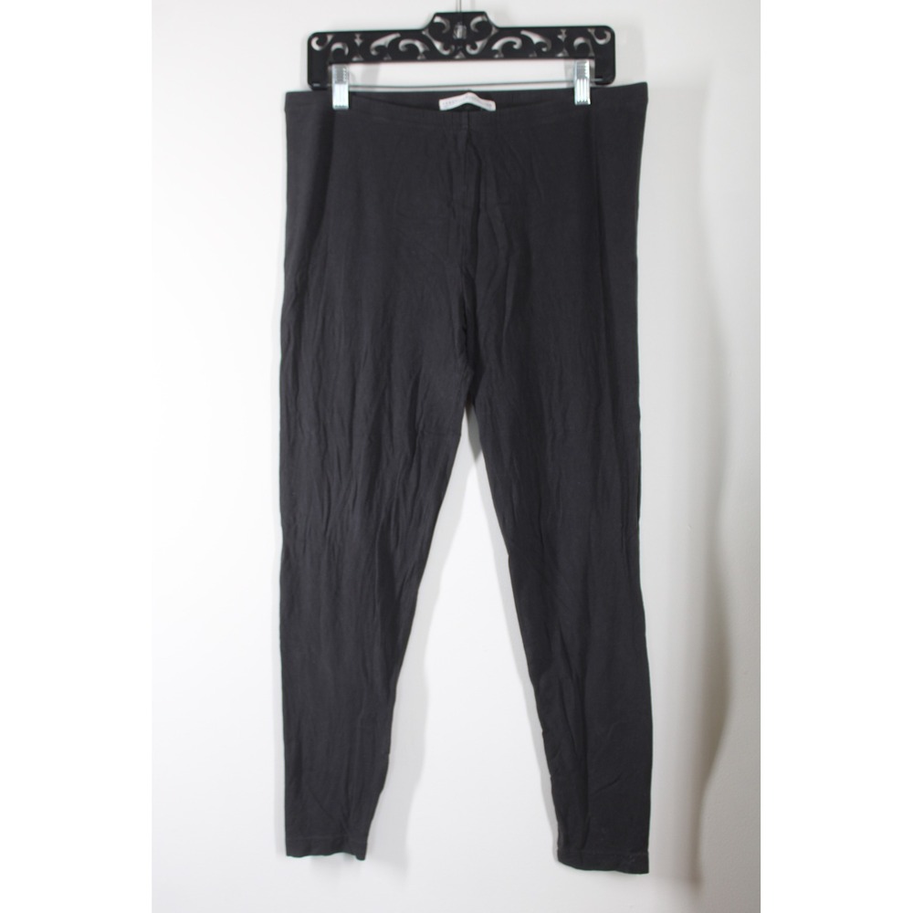 Peruvian Connection XL Black Pima Cotton Lycra Spandex Leggings Pants Peru